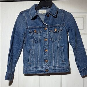 Madewell Classic Blue Denim Jean Jacket with Copper Buttons NWT